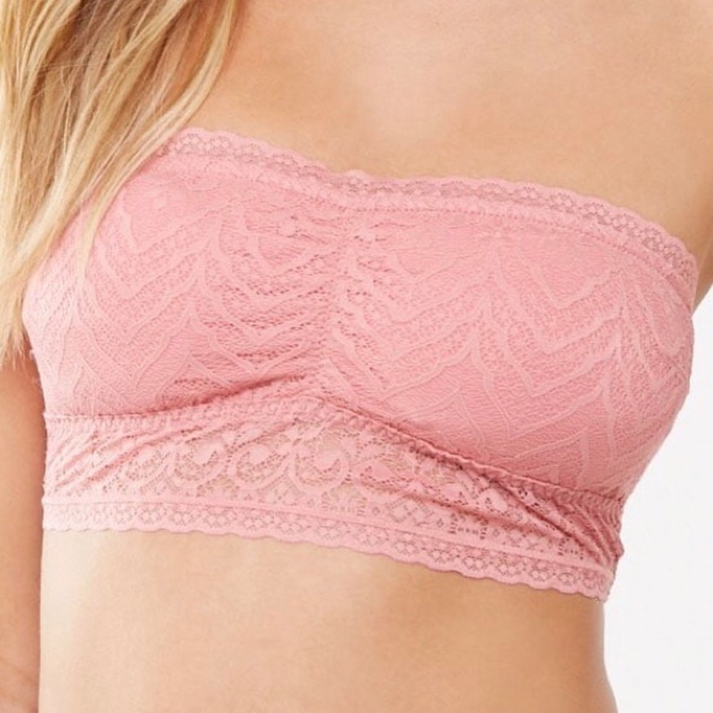 Forever 21 Pink Lace Bandeau